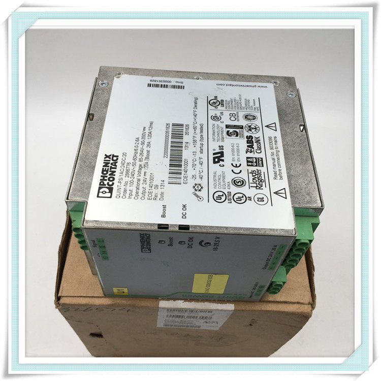 PHOENIX菲尼克斯单相直流电源2866776 QUINT-PS/ 1AC/24DC/20全新