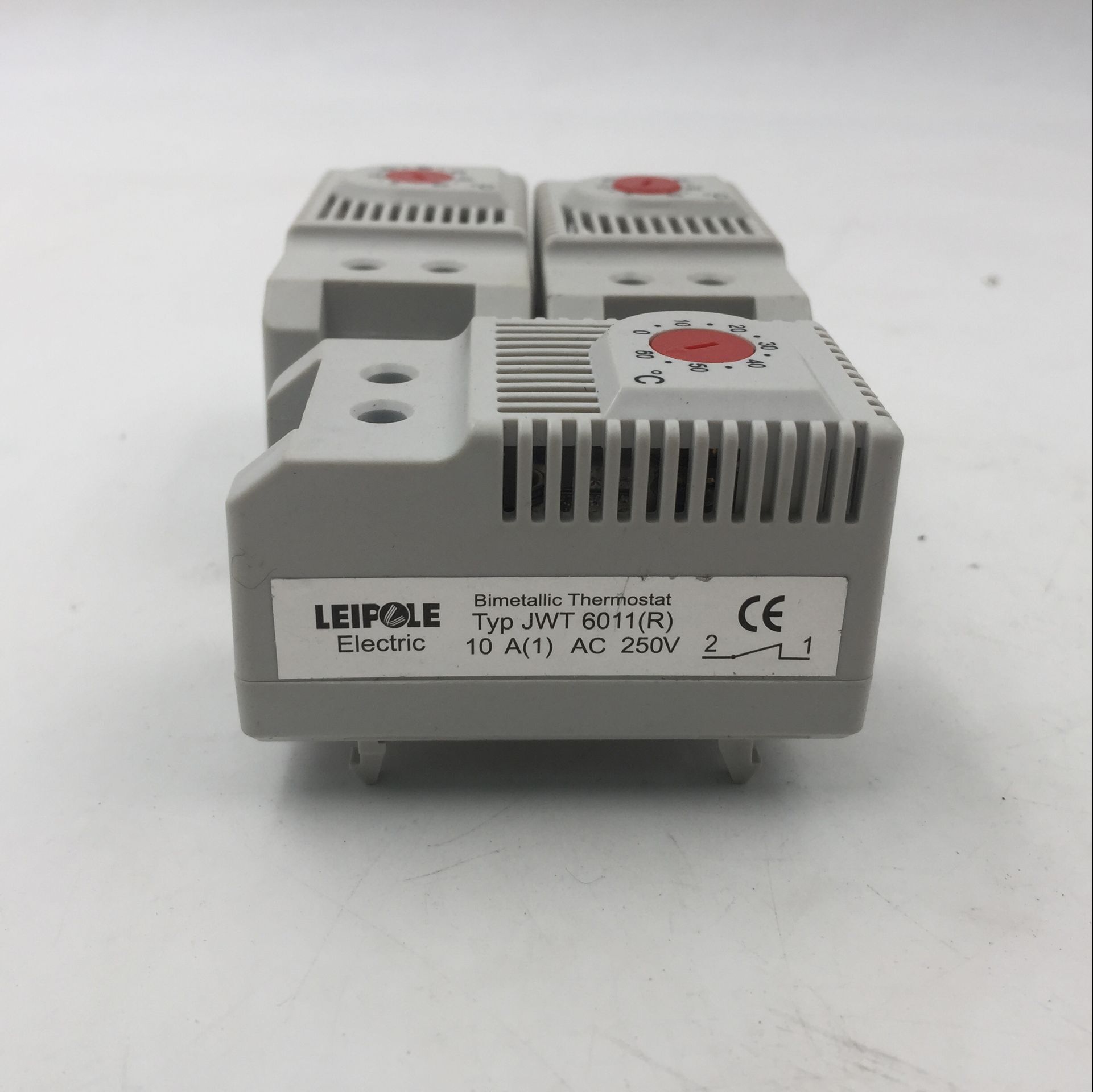 LEIPOLE 雷普电气 温度控制器 JWT6011R 红色常闭 温度自动控制器