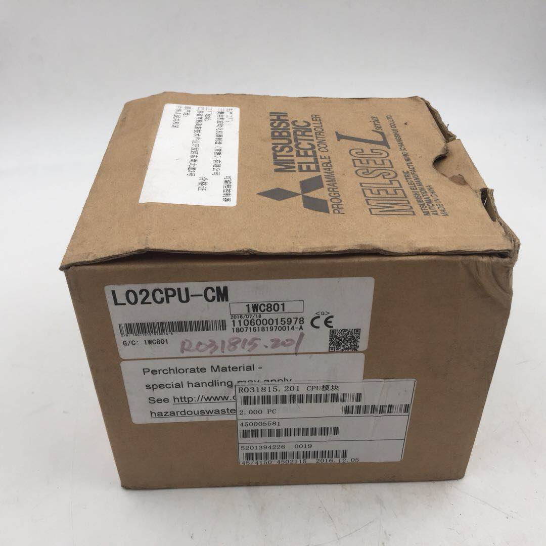 全新内包装开了三菱L系列PLC控制器L02CPU-CM，有外包装内包装开