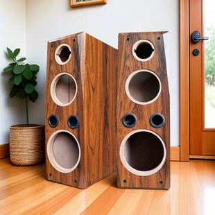 三分频音箱空箱体8寸低音落地书架音响家庭影院喇叭外壳可开改孔