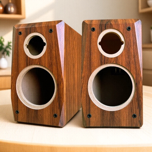 乾美6.5寸木质空音箱体发烧二分频胆机汽车试音箱喇叭DIY音响外壳