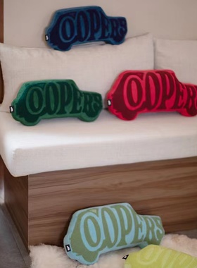 宝马MINI The Coopers经典小车造型小巧靠枕抱枕BMW暑期特价促销