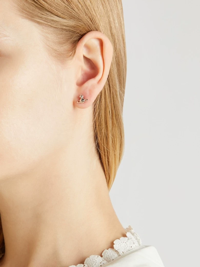 Япония покупкаVivienne Westwood Queen Mother West Simple Saturn Earrings Men's Lorelei