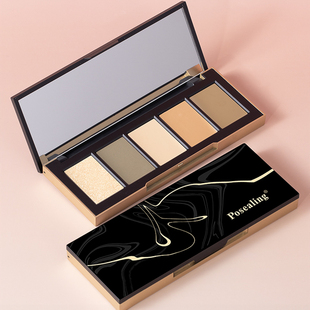 新品Posealing立体臻锻五色光影盘湿粉高光粉状修容膏状遮瑕组合