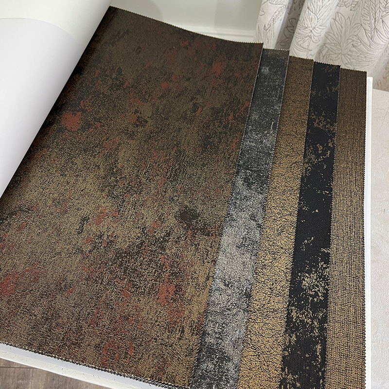 斑驳金丝金箔蚕丝素色无缝墙布