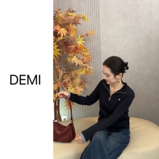 RUILI 简约运动休闲立领半拉链长袖 定制 新款 上衣F1114 秋季 MISS