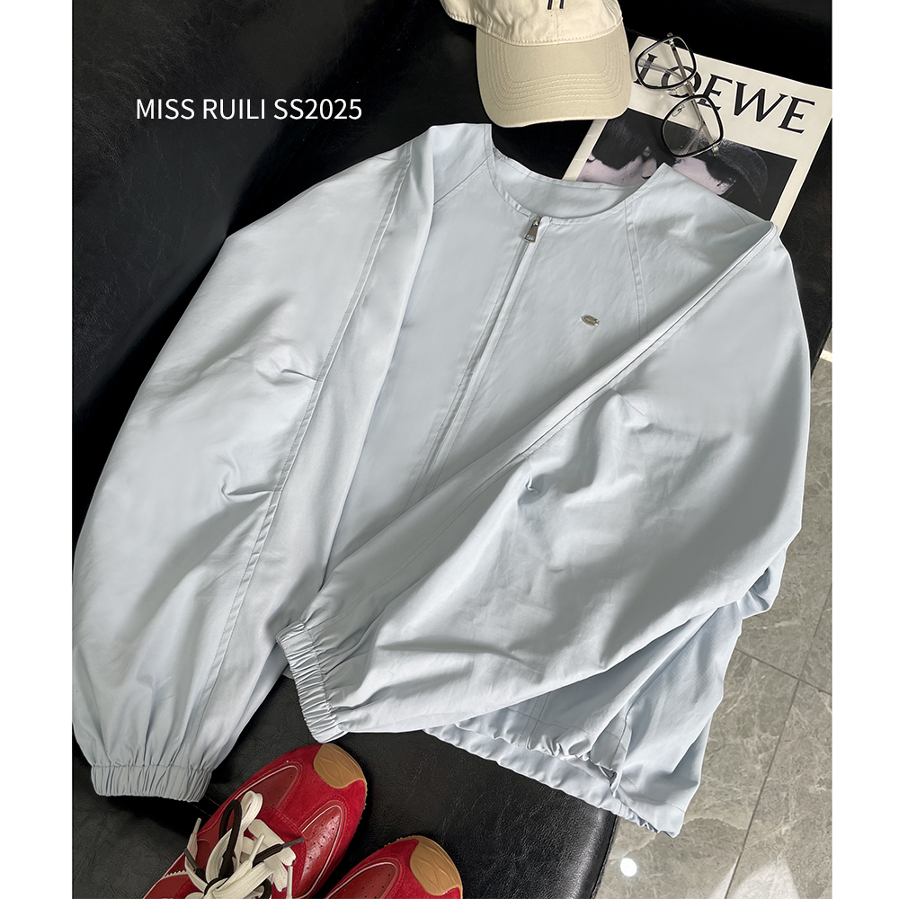 韩版休闲宽松拉链短款外套