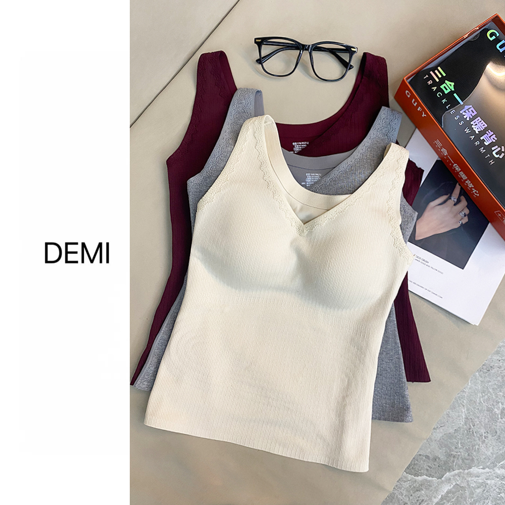 MISS RUILI 定制 秋冬保暖无痕修身柔软内搭背心女F1314