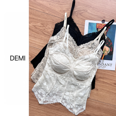 MISS RUILI定制 新款纯欲蕾丝美背吊带女2026春夏显瘦背心F1642