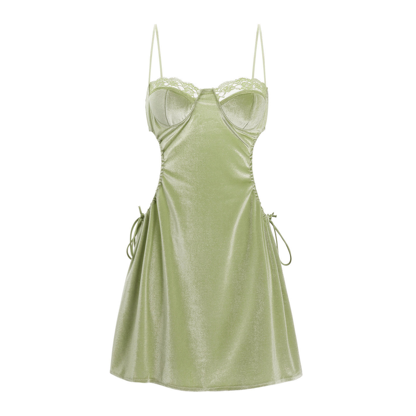 性感睡衣女款春夏季2026新款带胸垫冰丝薄款小胸吊带睡裙纯欲qqny