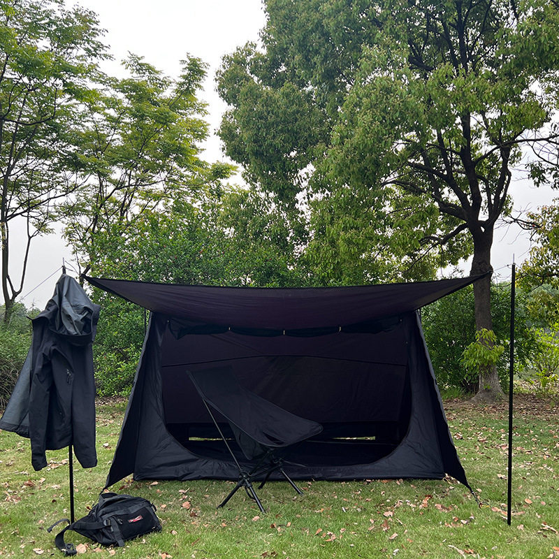户外露营帐篷野外庇护所帐求生bc超轻量化两室一厅野餐天幕