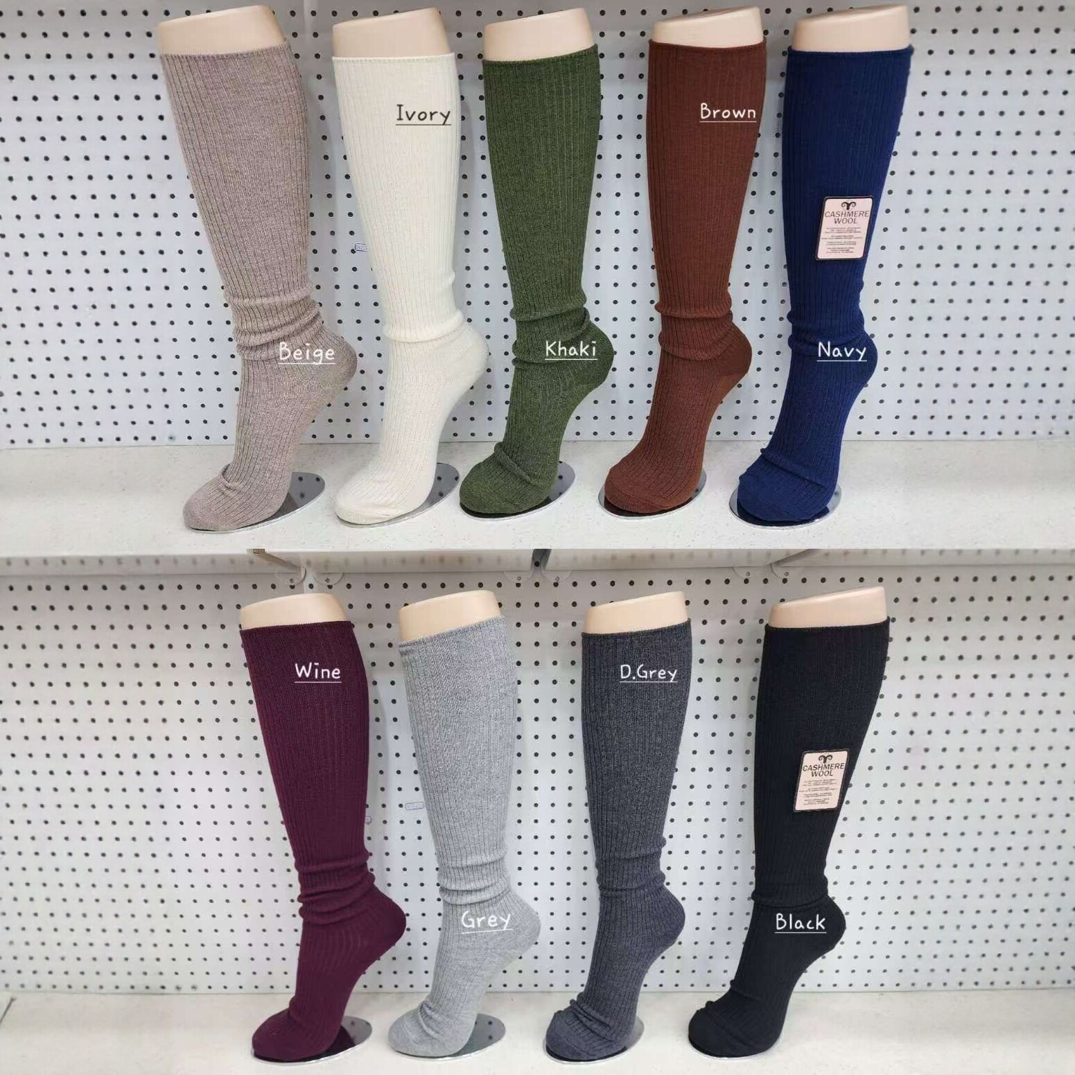 现货Aileen韩国东大门正品秋冬新款羊羔毛细螺纹小腿袜女,女士内衣/男士内衣/家居服,长筒袜,淘宝优惠券,粉丝福利购,淘宝优惠卷