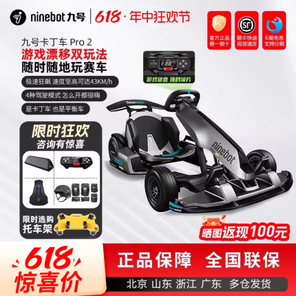 Ninebot九号卡丁车PRO2小九平衡车改装儿童成年飘移电动智能赛车