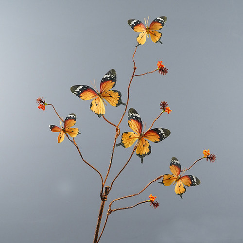仿真花婚礼造景橱窗插花枯枝树枝