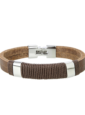 英国进口fredbennett男士轻奢手链设计感小众简约个性潮皮质手环