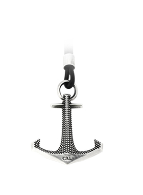 凯翼cai项链男士潮饰品925纯银复古黑绳欧美潮牌正品船锚吊坠挂件