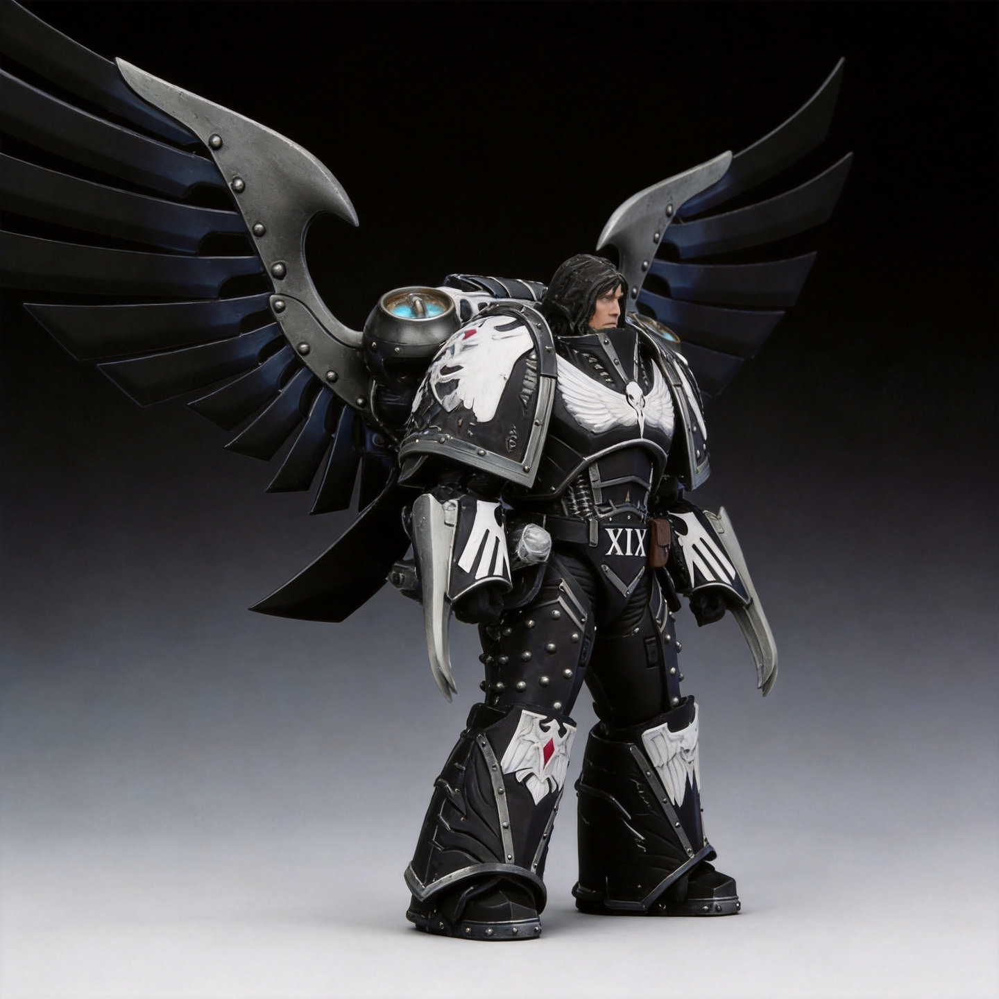 暗源战锤40K暗鸦守卫基因原体科拉克斯可动手办玩具1:18 6寸兵人