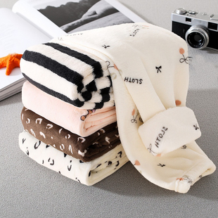 新款儿童睡裤加绒加厚珊瑚绒单条裤子中大童秋冬季法兰绒家居裤