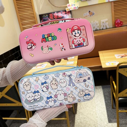 适用任天堂switch2收纳包2代游戏机硬壳NS2卡通保护盒便携式手提