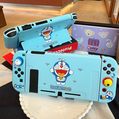 任天堂switch保护壳Oled手柄套可爱卡通硅胶ns续航版全包软壳新款