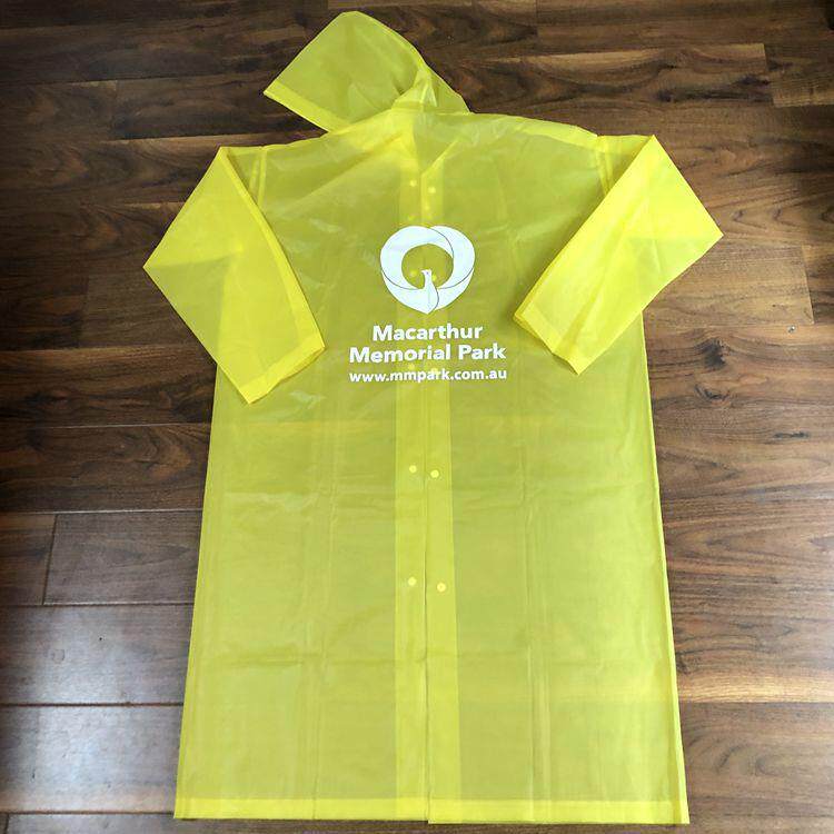 笠王品牌小额加工定制单色一位印刷雨披 男女户外徒步雨衣