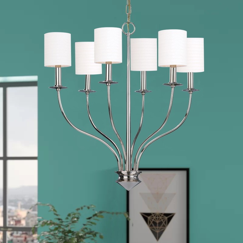 贝朵外贸出口吊灯全铜美式客厅卧室餐厅灯美国hudson灯具6头创意