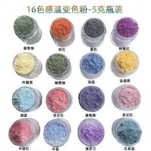 遇太阳光变色粉感光可逆UV变色 紫外线变色DIY水晶泥滴胶注塑印花