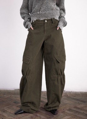 INSECTMODEL虫塑 直筒裤2025新款春秋复古水洗宽松休闲工装裤男女