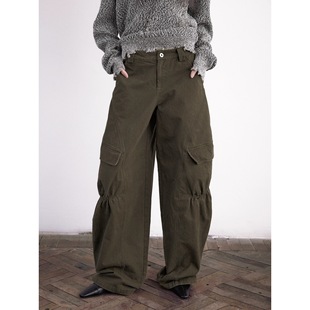 INSECTMODEL虫塑 直筒裤2025新款春秋复古水洗宽松休闲工装裤男女