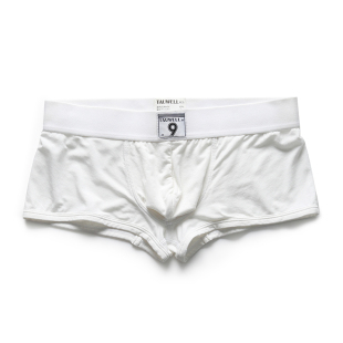 舒适个性 男士 中低腰时尚 柔软莫代尔U囊袋青年平角四角裤 简约内裤