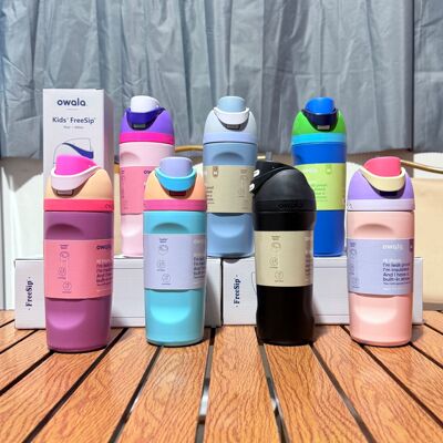 亚马逊新品欧哇啦同款owala水果杯学生16oz保温杯家用双层水杯子