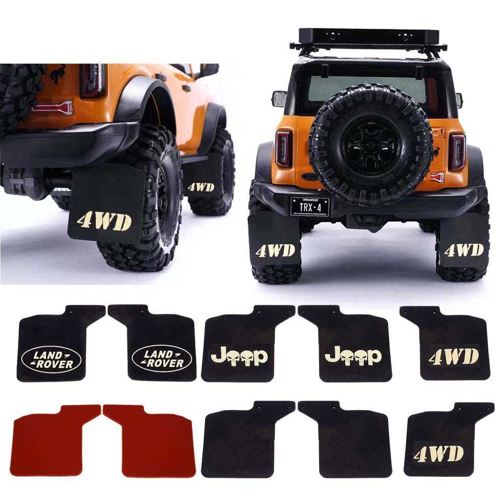 RC仿真软橡胶挡泥板适用于1/10TRX4 D110路虎攀爬车改装升级OP件 玩具/童车/益智/积木/模型 遥控车升级件/零配件 原图主图