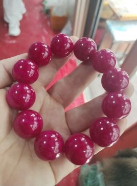 天然南非舒俱来樱花粉苏纪石是偶练手串大颗粒大气男款手镯玉石饰