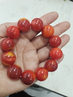 南京天然雨花石红玛瑙手链原石红玛瑙手串送男女礼品批