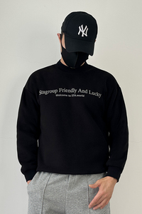 8601-P85新款精品圆领卫衣男士加绒加厚情侣宽松大码上衣图片