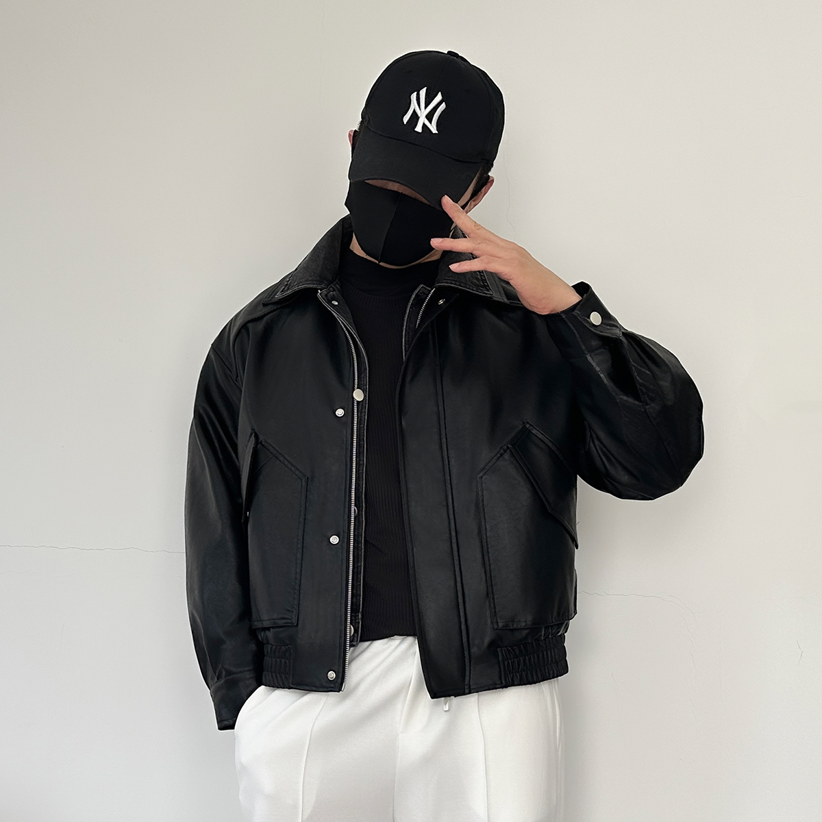 8516-p165新款日系港风翻领男皮衣假两件宽松大码加绒夹克机车服,男装夹克,星座1305 8516-p165新款日系港风翻领男皮衣假两件宽松大码加绒夹克机车服,男装夹克,星座1305