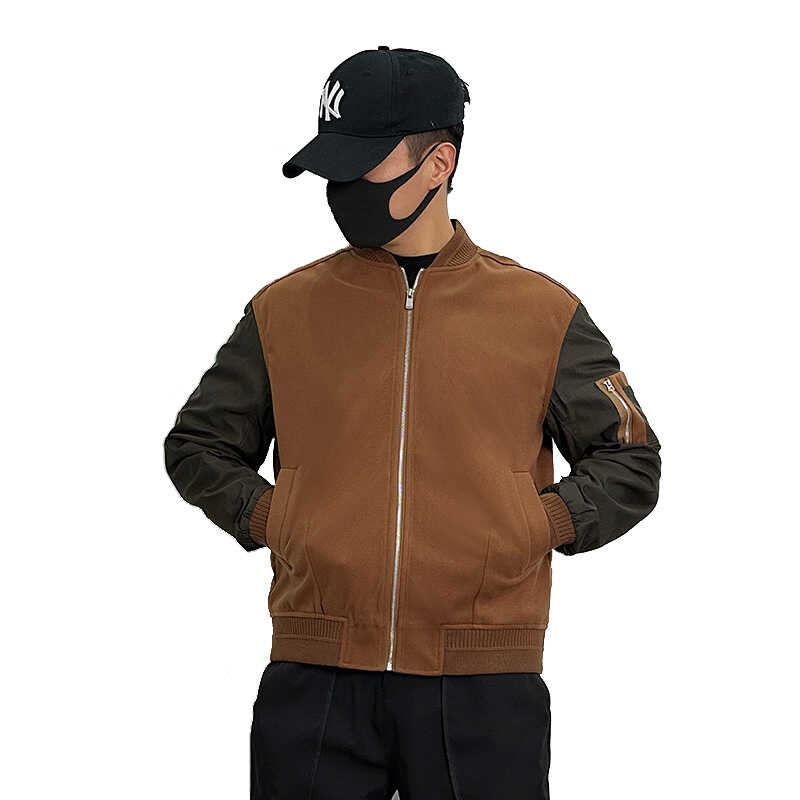 28424-P175复古棒球服男春秋款潮牌宽松飞行员夹克男士工装外套,男装夹克,星座1305