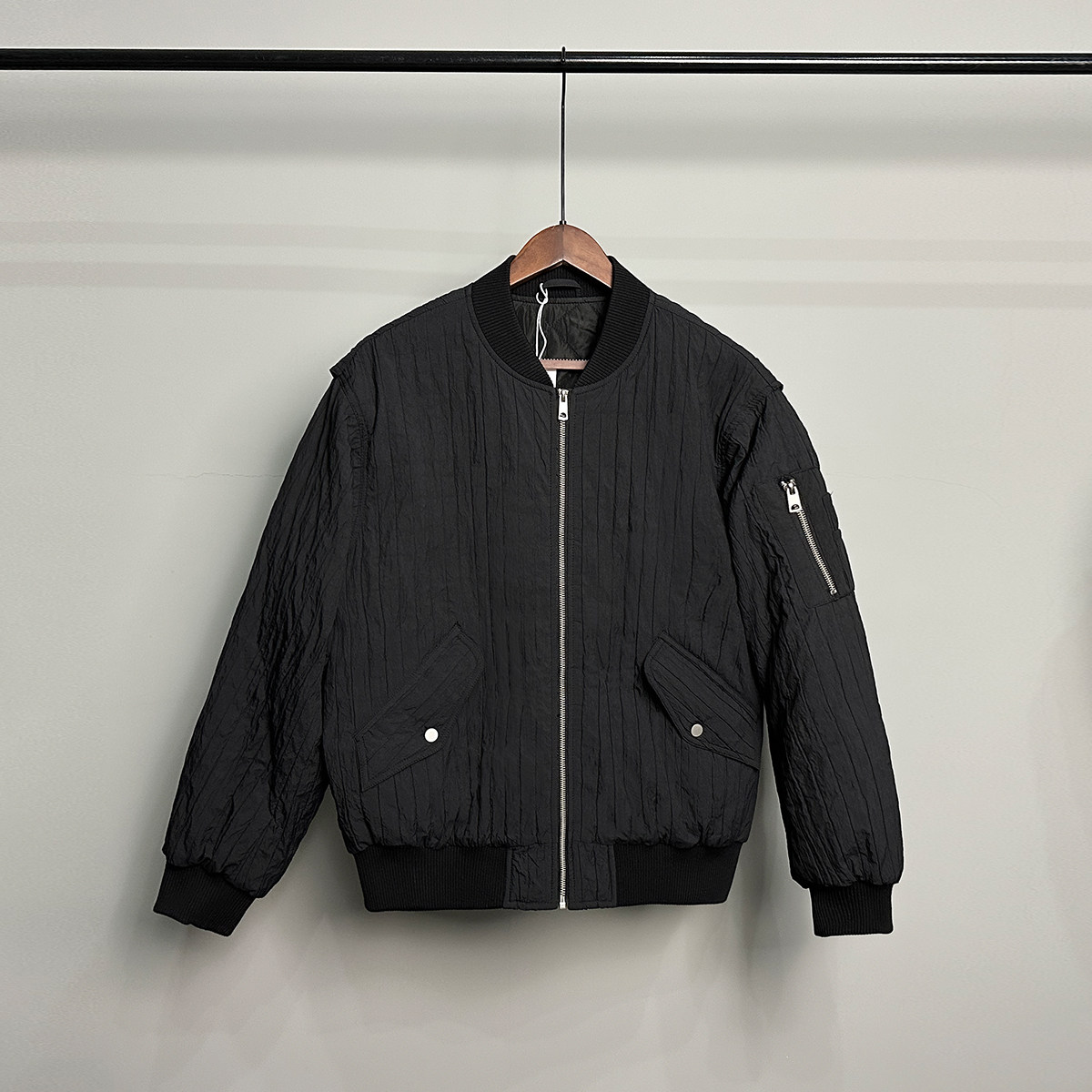8807-P168新款加厚棉衣男士宽松纯色棒球领保暖棉服夹克-ZX1305,男装夹克,星座1305