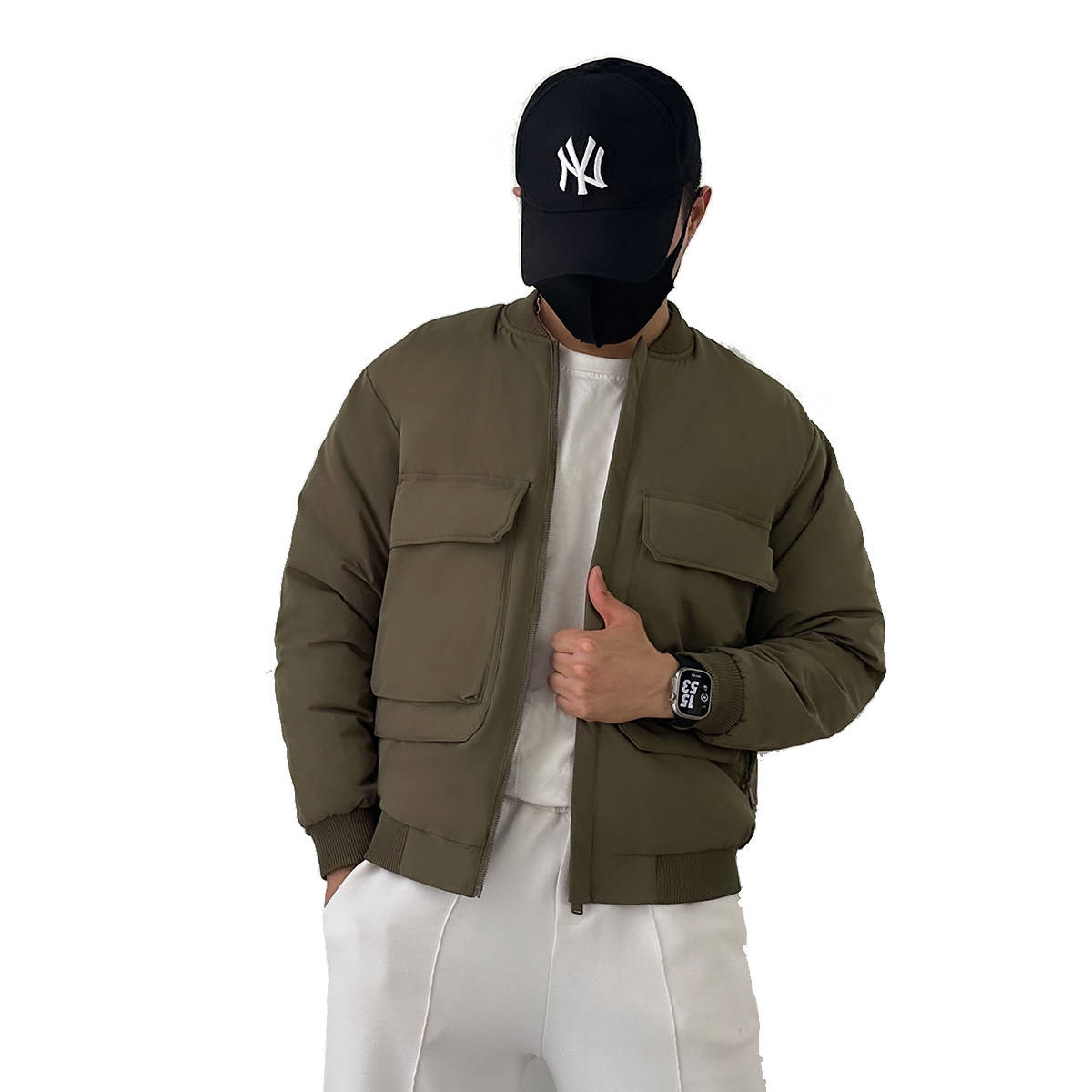 A9667-p215精品新款棒球轻薄领羽绒服男士合身加绒加厚工装外套,男装羽绒服,星座1305