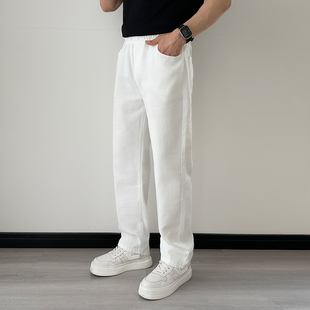 子男款 黑白色裤 宽松美式 宽松牛仔裤 XZ1305 A3601 直筒裤 P55新款