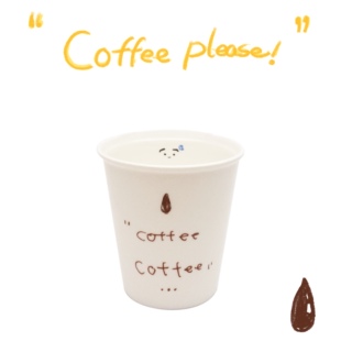 可爱咖啡杯 困困杯 骨瓷马克杯牛奶杯ins生日礼物 三个菇 3gegu