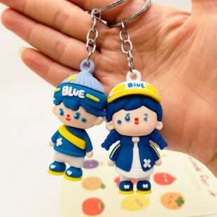 卡通小孩钥匙扣克莱因男孩女孩包包挂件学生包包挂件创意小礼品