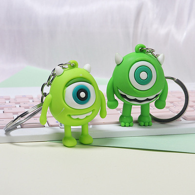 怪兽大学大眼仔钥匙扣挂件抖音热卖汽车钥匙链儿童动漫包挂饰礼品