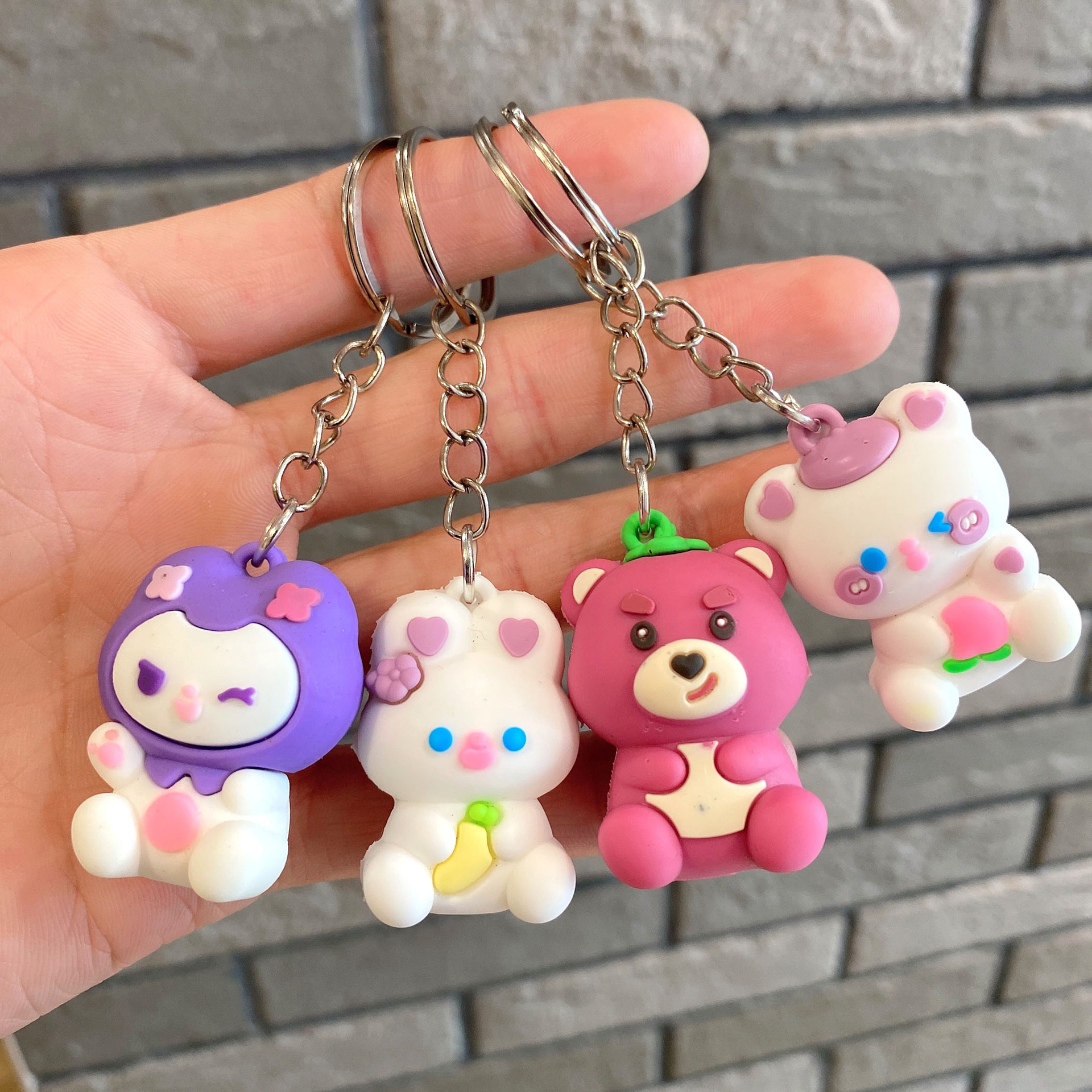 卡通钥匙扣WIDODO软胶兔子