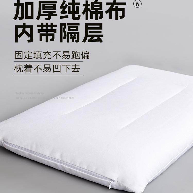 全荞麦壳枕芯枕头睡眠护颈椎睡觉专用硬枕夏季定型隔断成人低枕图片