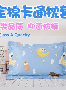 儿童枕套30x50纯棉A类夏季乳胶小尺寸35x55枕头套婴儿40*60枕芯套