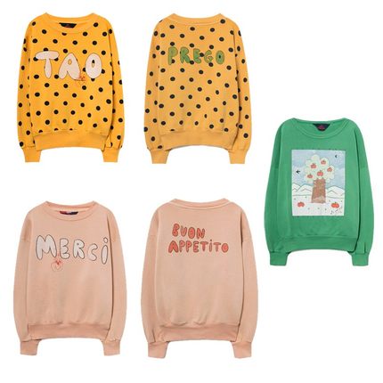 正品现货 BBRZ西班牙TAO 男女童印花休闲廓形运动衫卫衣 自留推荐