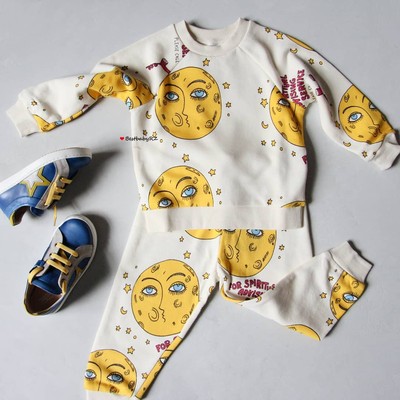 断码特价 瑞典mini rodini秋冬 儿童卡通印纹有机棉柔软卫衣 多款