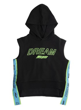 特惠正品 意大利MSGM童装 男女童个性超酷街头时尚连帽卫衣