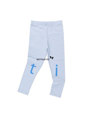 西班牙女童百搭柔软细条纹打底裤